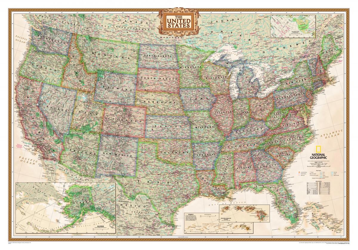 Mappa storica degli USA