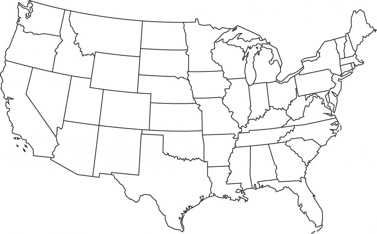 Mappa USA vuota