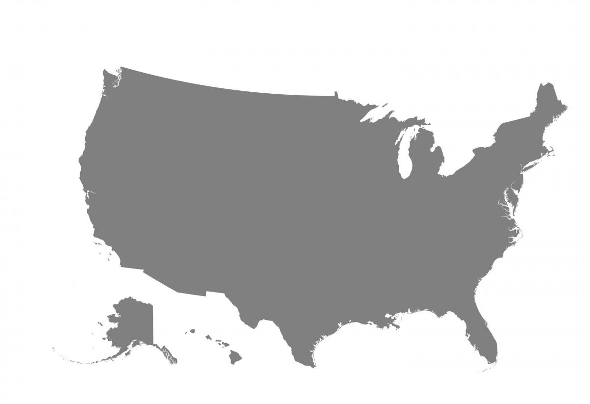 Mappa vettoriale USA
